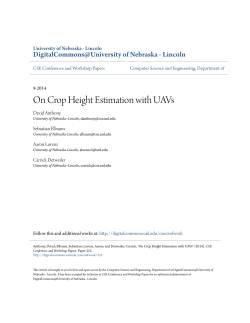 On Crop Height Estimation with UAVs
