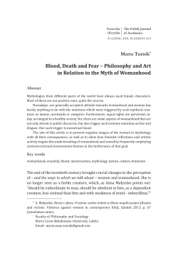 Blood, Death and Fear &ndash; Philosophy and Art in