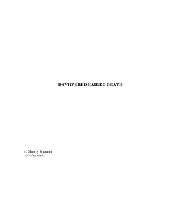 Read a Sample from David`s RedHaired Death