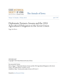 Iowans and the 1955 Agricultural Delegation to the Soviet Union