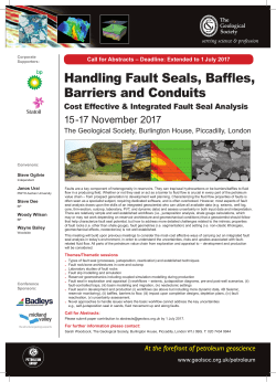 Handling Fault Seals, Baffles, Barriers and Conduits