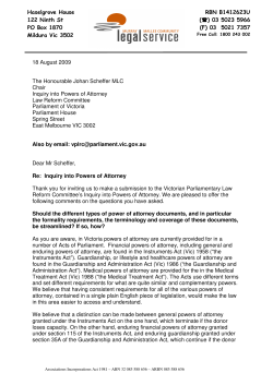 Haselgrove House 122 Ninth St PO Box 1870 Mildura Vic 3502 RBN