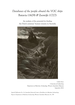 Databases of the people aboard the VOC ships Batavia