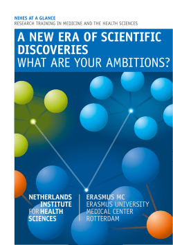 a NEw Era of ScIENtIfIc dIScovErIES wHAT ARE