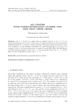 ALL GRAPHS WITH PAIRED-DOMINATION NUMBER TWO LESS