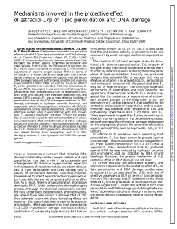 Mechanisms involved in the protective effect of estradiol