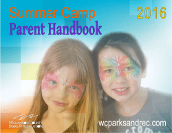 Parent Handbook - Williamson County Parks and Recreation