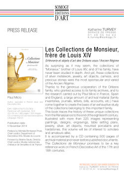 Les Collections de Monsieur, frère de Louis XIV