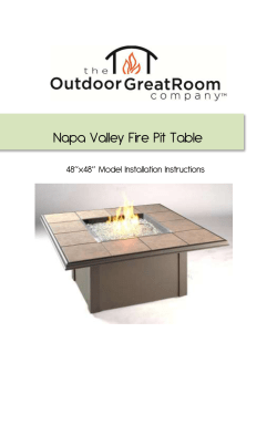 Napa Valley Fire Pit Table