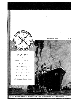 NOVEMBER, 1939 No - International Organization of Masters, Mates