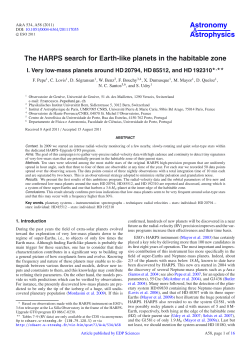 The HARPS search for Earth-like planets in the habitable zone