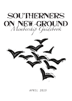 Member Guide Book - Southerners On New Ground