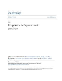 Congress and the Supreme Court
