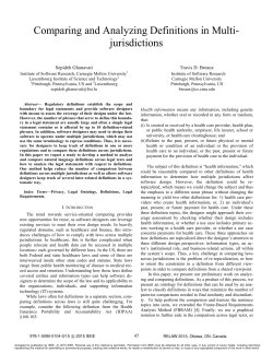 Comparing and Analyzing Definitions in Multi
