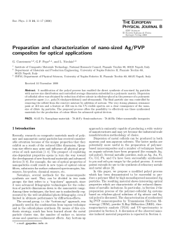 Preparation and characterization of nano-sized