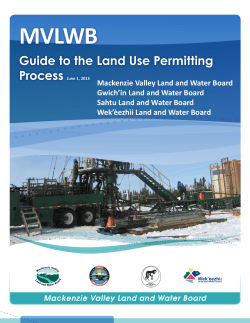 MVLWB - Gwich`in Land and Water Board