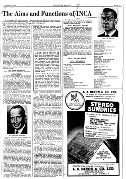 Ifra - The Aims and Functions of INCA