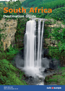 South Africa Driving Guide - Discount Car Rentals from Auto Europe