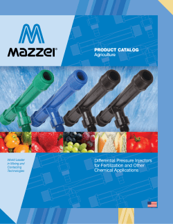 PRODUCT CATALOG Agriculture Differential Pressure