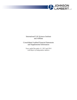 ILSI 2015AFS.cvw - International Life Sciences Institute