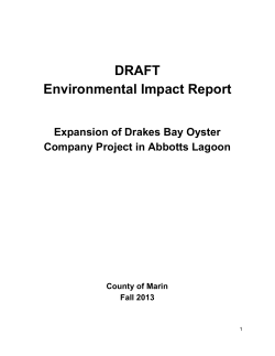 Draft eia for drakes bay oyster company