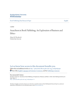Anarchism in Book Publishing: An Exploration of