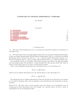 D-MODULES ON INFINITE DIMENSIONAL