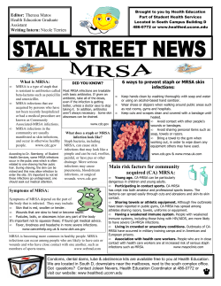 MRSA - UConn Health Education Office