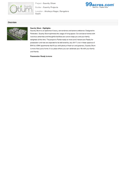 Suavity Projects Location : Akshaya Nagar, Bangalore South