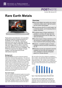 Rare Earth Metals