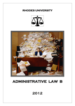 administrative law b 2012