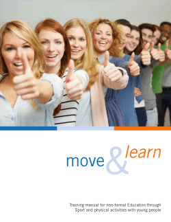 Training manual for non-formal Education through Sport and