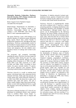 Check List 2007: 3(1) NOTES ON GEOGRAPHIC DISTRIBUTION 18