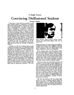 Convincing Disillusioned Students