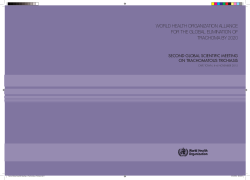 Second Global Scientific Meeting on Trachomatous Trichiasis