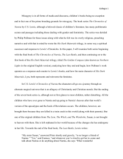 Misogyny is in all forms of media and discourse, children`s books