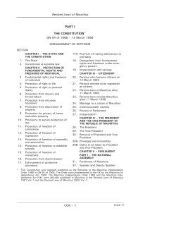 part i the constitution - Attorney General`s Office