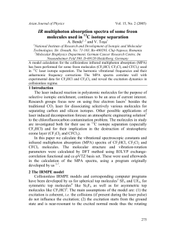 IR multiphoton absorption spectra of some freon