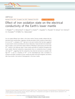 Effect of iron oxidation state on the electrical conductivity of the
