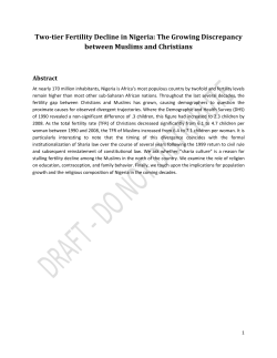 See paper - PAA 2015