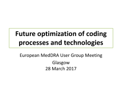 Future optimization of coding processes and technologies