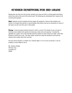 3rd Grade - St. Leonard School