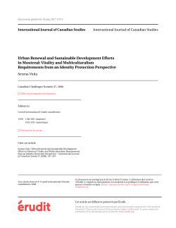 Urban Renewal and Sustainable Development Efforts in