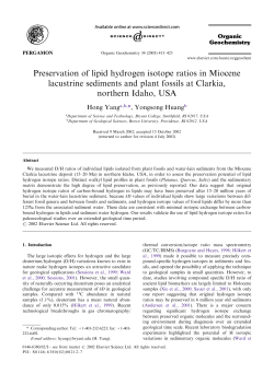 Preservation of lipid hydrogen isotope ratios in Miocene lacustrine