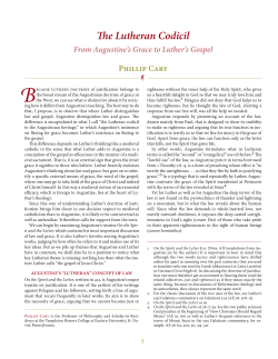 The Lutheran Codicil - Templeton Honors College