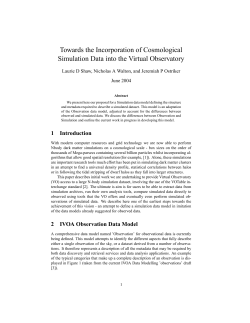 Towards the Incorporation of Cosmological Simulation Data