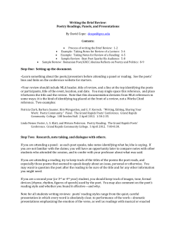 Writing the Brief Review - Grand Rapids Community College