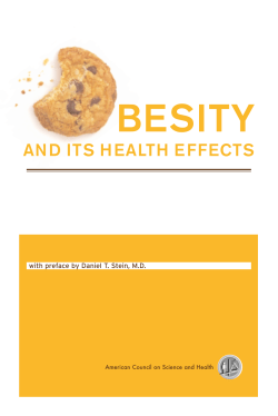 obesity and its health effects - American Council on Science and