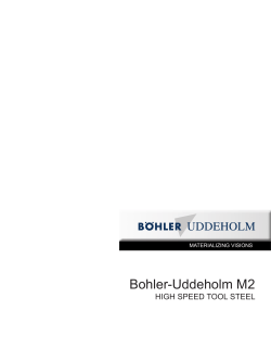 Bohler-Uddeholm M2 - Bohler