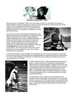 Gandhi - Northern Highlands